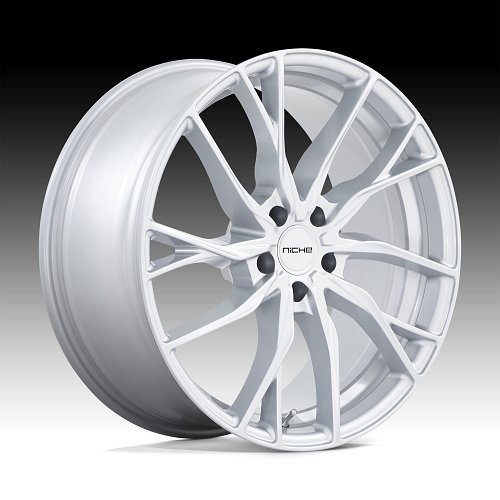 Niche Novara M273 Silver Custom Wheels 1